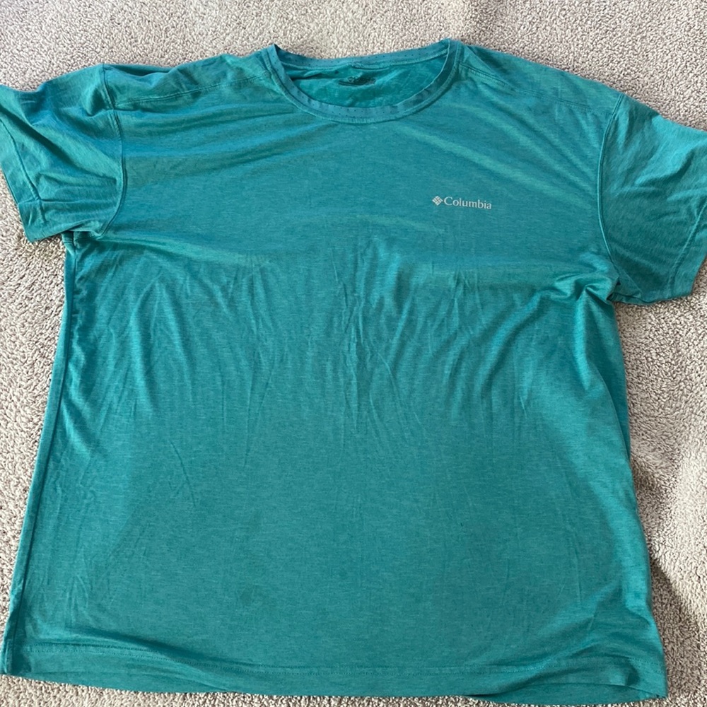Mens teal Columbia shirt XL